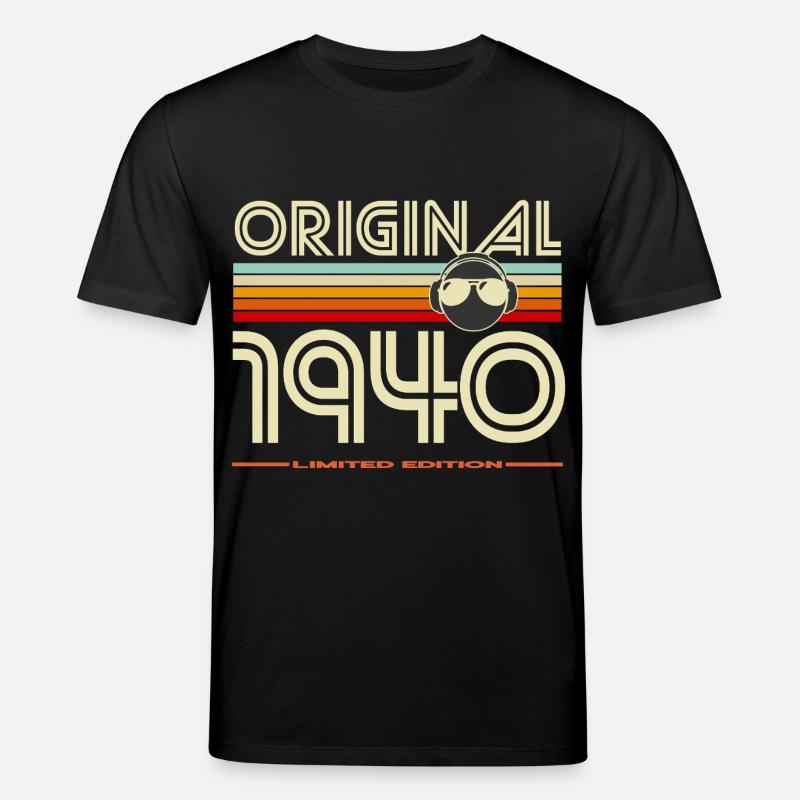 Original 1940 Retro édition - T-shirt bio CREATOR Stanley/Stella Unisexe - noir