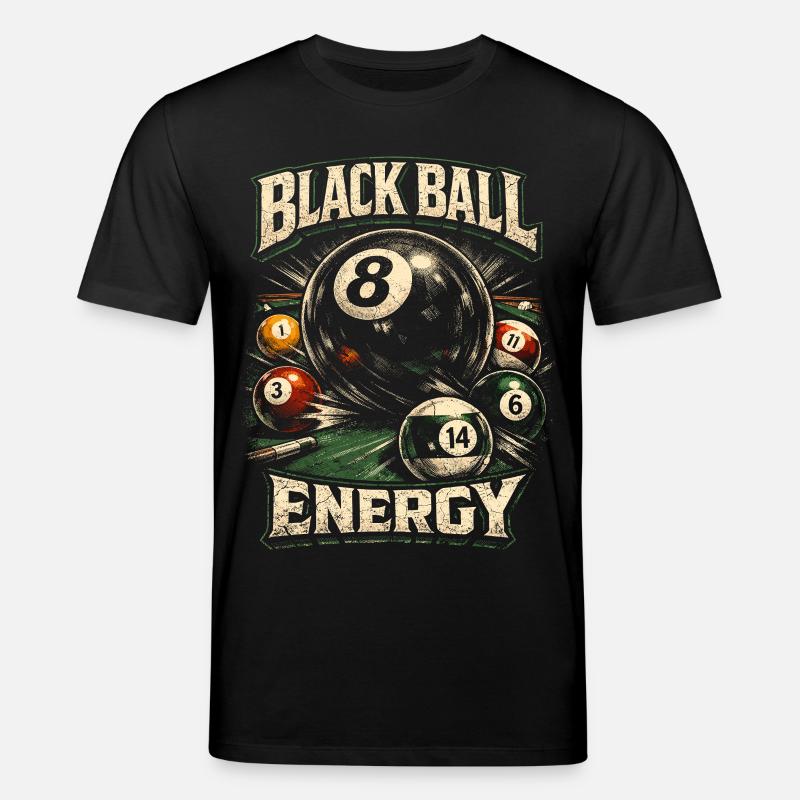 8-Ball Billard - Stanley/Stella Unisex Bio-T-Shirt CREATOR  - Schwarz