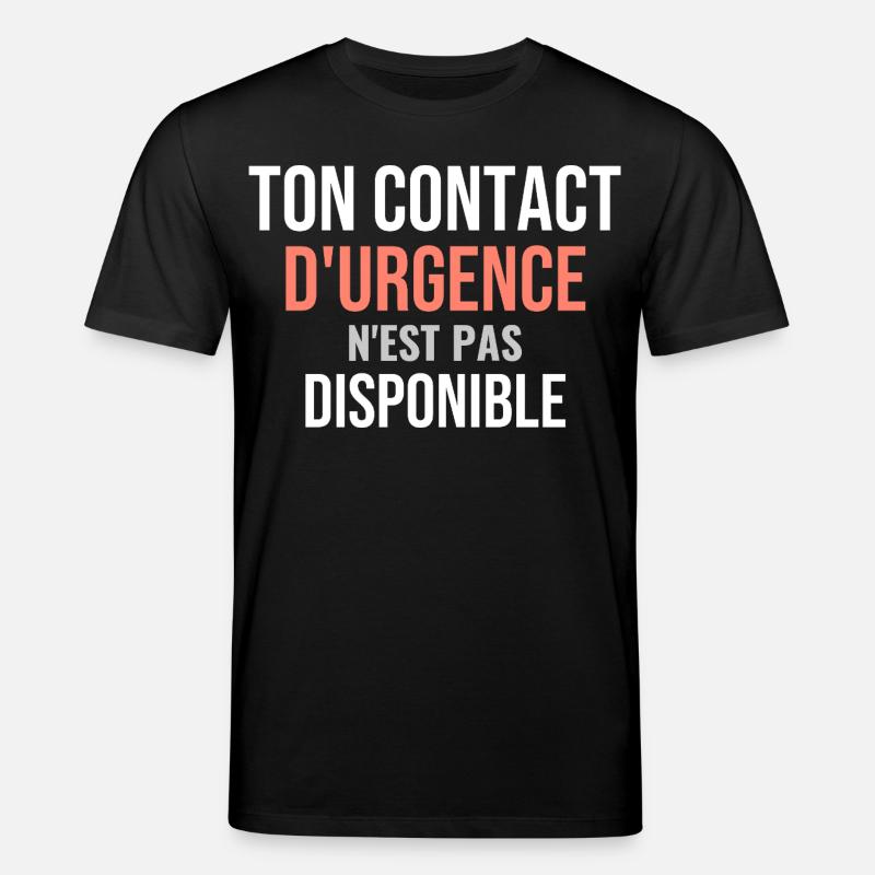 Pas Urgence - T-shirt bio CREATOR Stanley/Stella Unisexe - noir