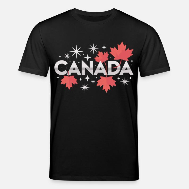 Kanada Ahornblatt Geschenkidee - Stanley/Stella Unisex Bio-T-Shirt CREATOR  - Schwarz