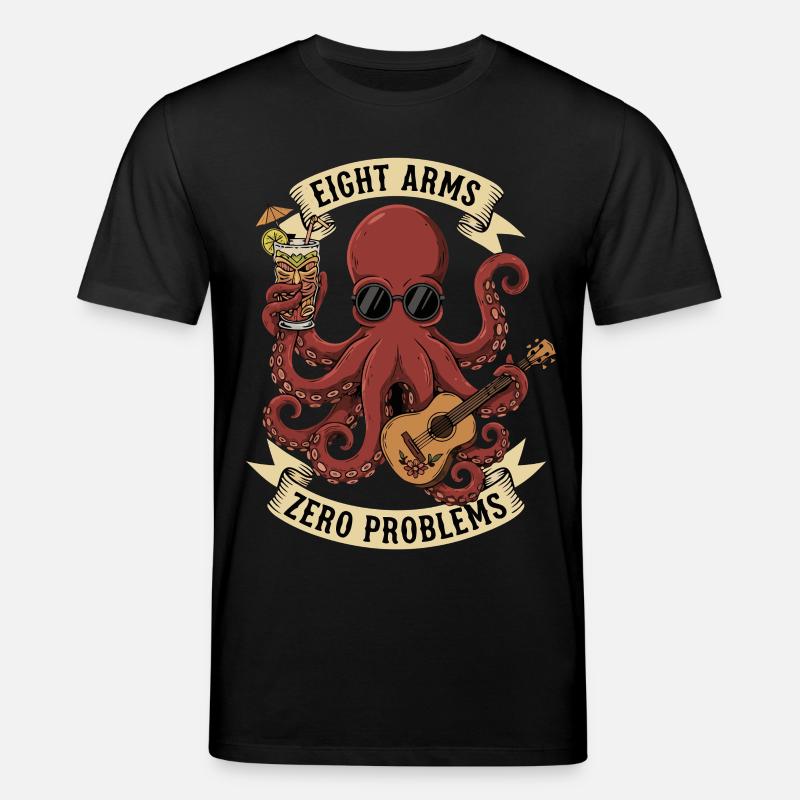 Eight Arms Zero Problems - Stanley/Stella CREATOR Unisex Organic T-Shirt - black