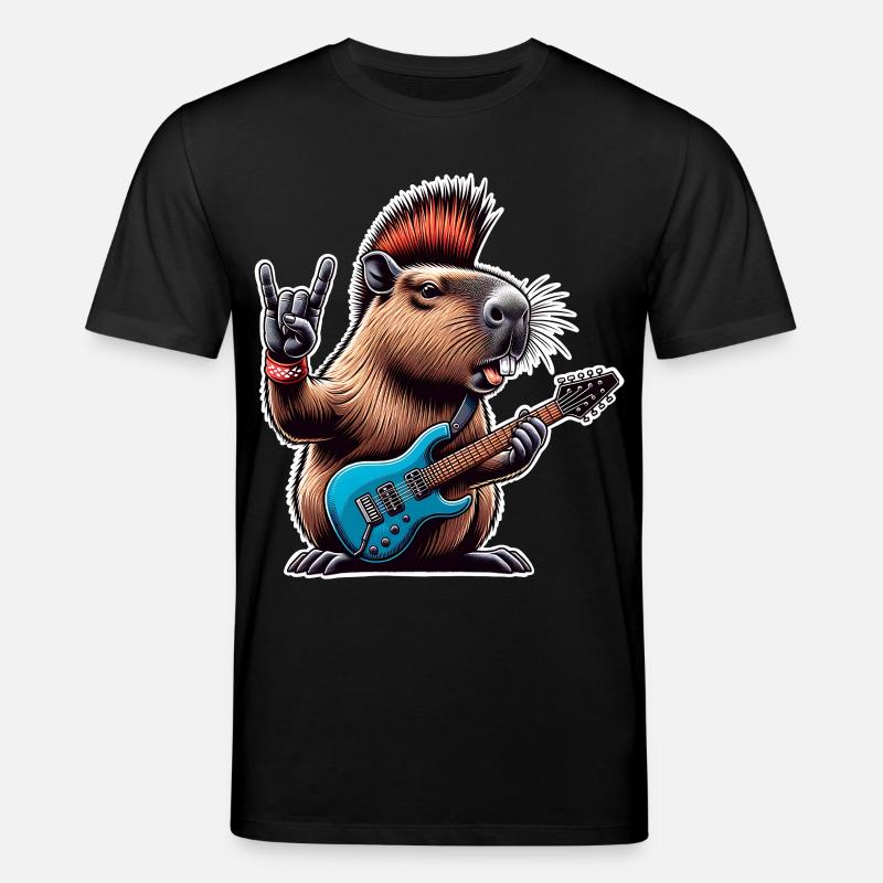 Guitariste électrique Rock N Roll - T-shirt bio CREATOR Stanley/Stella Unisexe - noir