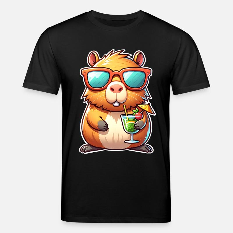 Capybara  - Stanley/Stella Unisex Bio-T-Shirt CREATOR  - Schwarz