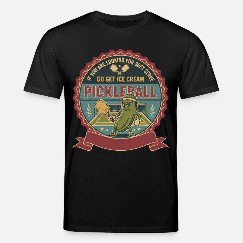 Pickleball-Softeis Go Hol Sahne lustig - Stanley/Stella Unisex Bio-T-Shirt CREATOR  - Schwarz