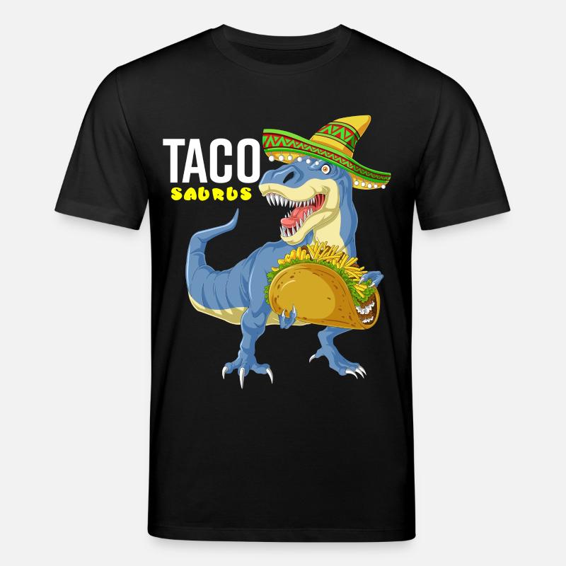 Tacosaurus Cinco De Mayo Hemd - Stanley/Stella Unisex Bio-T-Shirt CREATOR  - Schwarz
