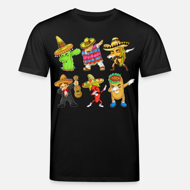 Cinco de Mayo Dab Characters Shirt - T-shirt bio CREATOR Stanley/Stella Unisexe - noir