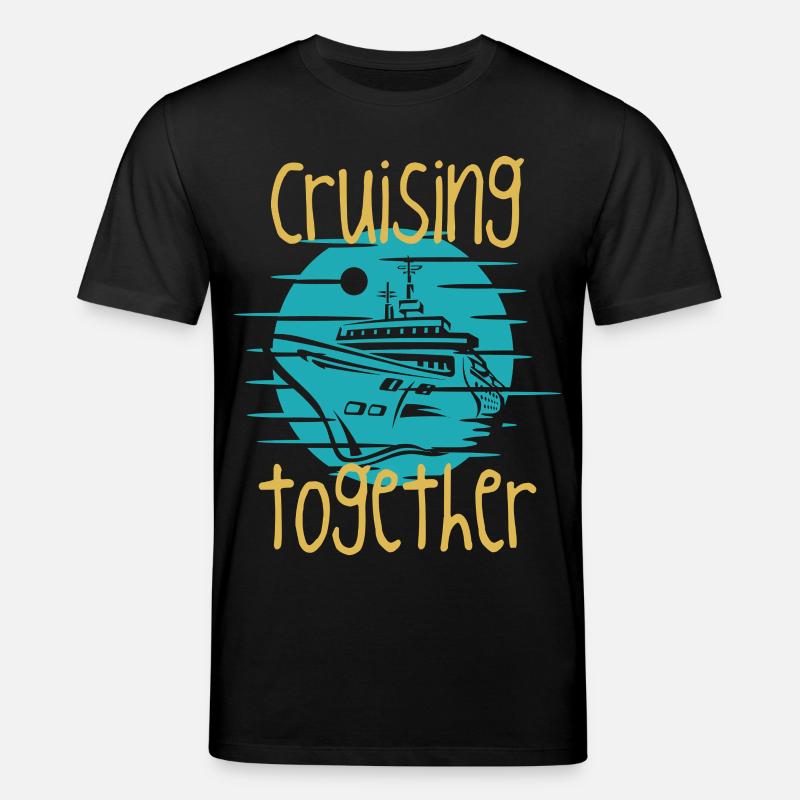 Graphique du bateau de croisière ensemble - T-shirt bio CREATOR Stanley/Stella Unisexe - noir
