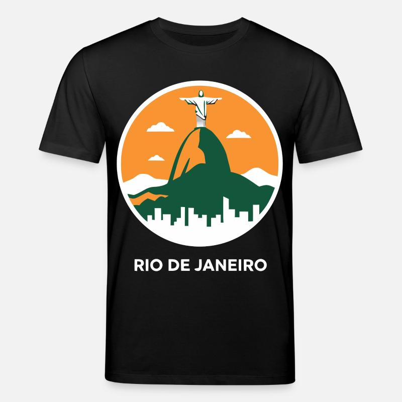 Rio de Janeiro Christ Redeemer - Stanley/Stella Unisex Bio-T-Shirt CREATOR  - Schwarz
