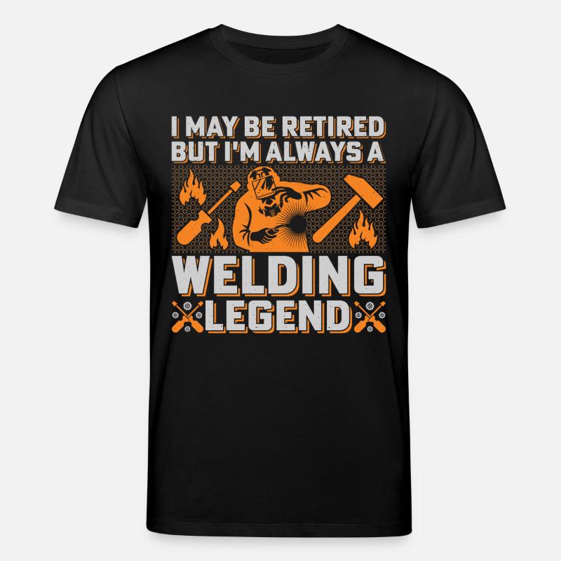Welding Legend: Flames & Tools Welders - Stanley/Stella CREATOR Unisex Organic T-Shirt - black
