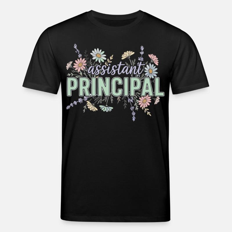 Vice-principal adjoint Flowers - T-shirt bio CREATOR Stanley/Stella Unisexe - noir