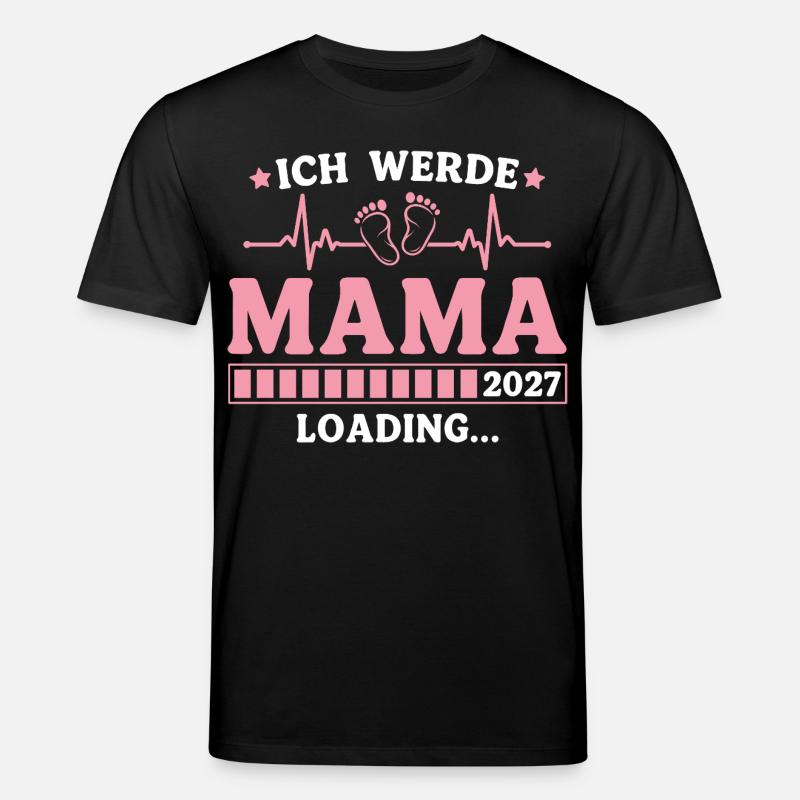 Ich werde Mama 2027 – Werdende Mutter - Stanley/Stella Unisex Bio-T-Shirt CREATOR  - Schwarz