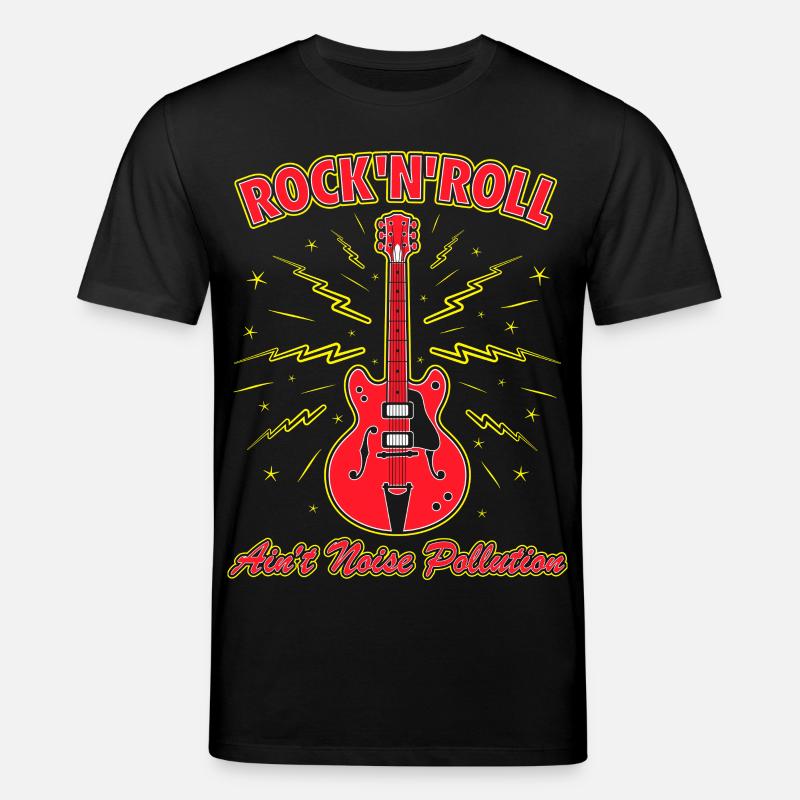 Rock 'n' Roll ist keine Lärmbelastung - Stanley/Stella Unisex Bio-T-Shirt CREATOR  - Schwarz