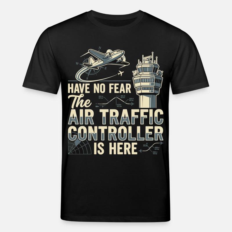 Fluglotse Air Traffic Controller Pilot - Stanley/Stella Unisex Bio-T-Shirt CREATOR  - Schwarz
