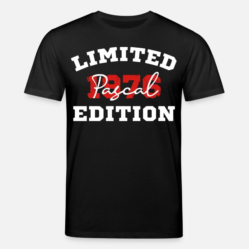 Edition Limitee Pascal 1976 - T-shirt bio CREATOR Stanley/Stella Unisexe - noir