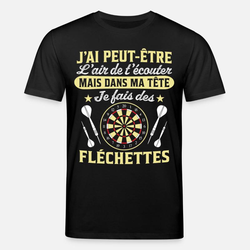  joue aux fléchettes - T-shirt bio CREATOR Stanley/Stella Unisexe - noir
