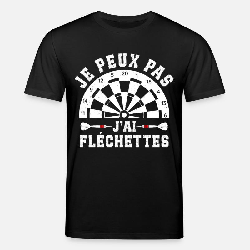Je Peux Pas J'ai Fléchettes - T-shirt bio CREATOR Stanley/Stella Unisexe - noir