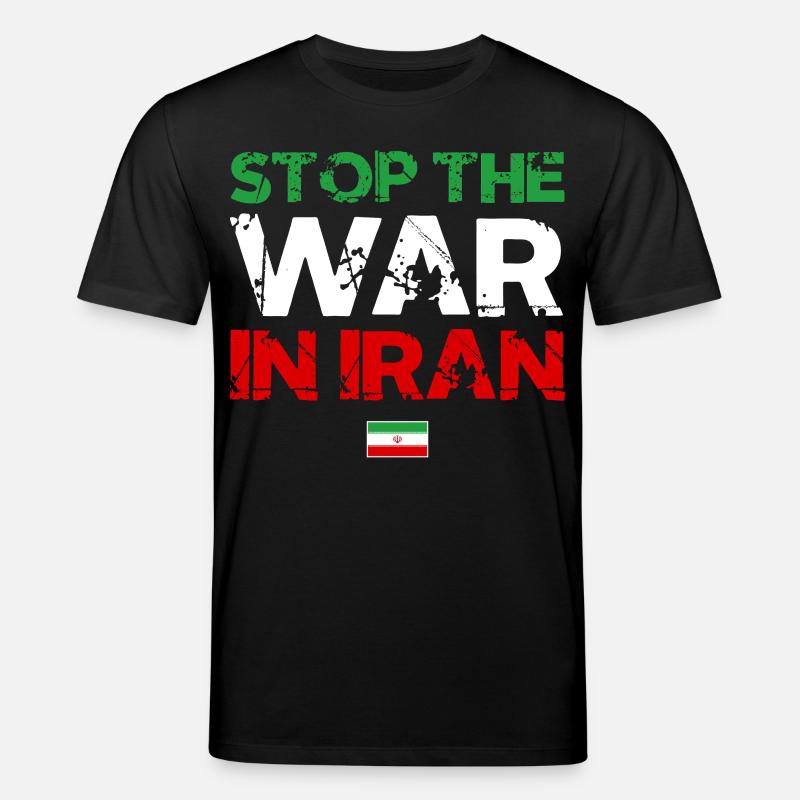 Stop den Irangkrieg - Iran Frieden - Stanley/Stella Unisex Bio-T-Shirt CREATOR  - Schwarz