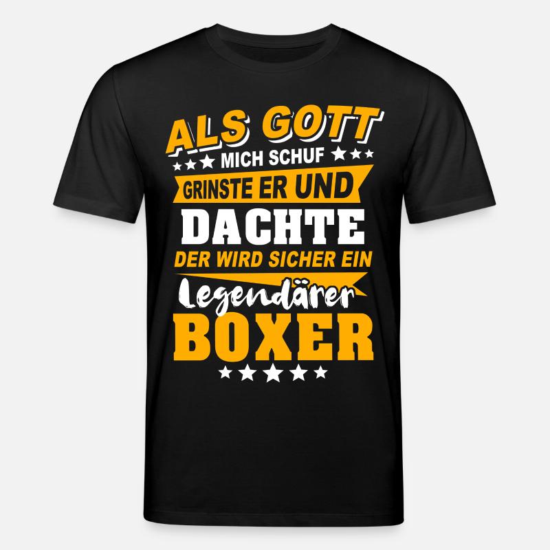 Boxer Boxen - Stanley/Stella Unisex Bio-T-Shirt CREATOR  - Schwarz