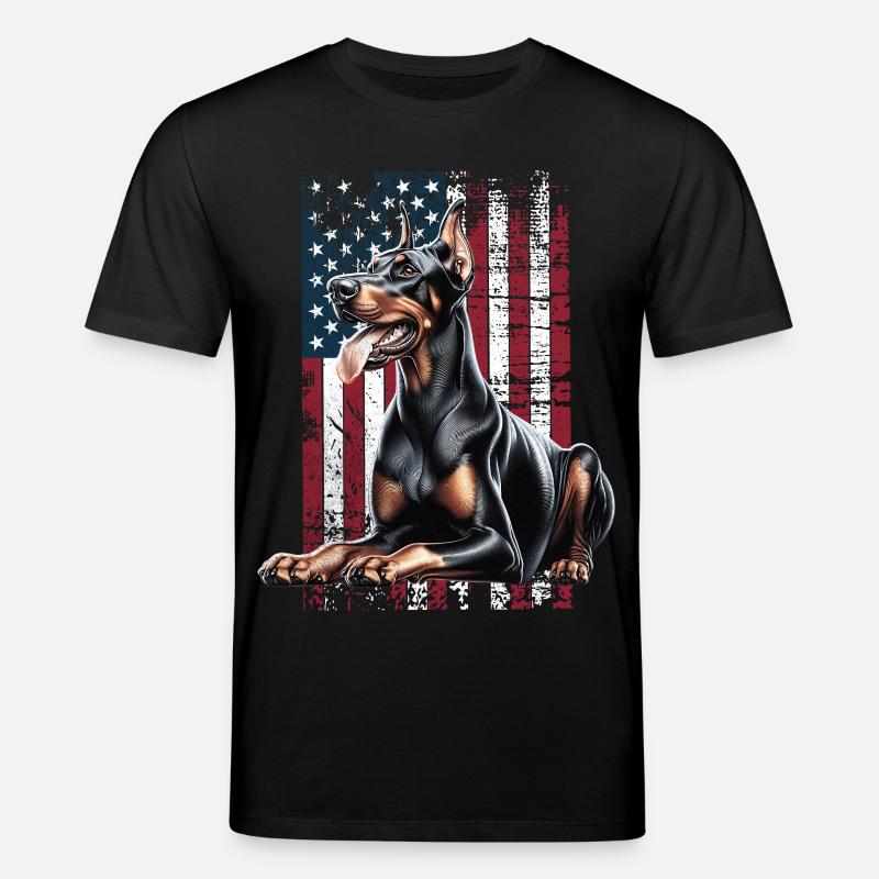 Doberman US Dobermann - Stanley/Stella Unisex Bio-T-Shirt CREATOR  - Schwarz