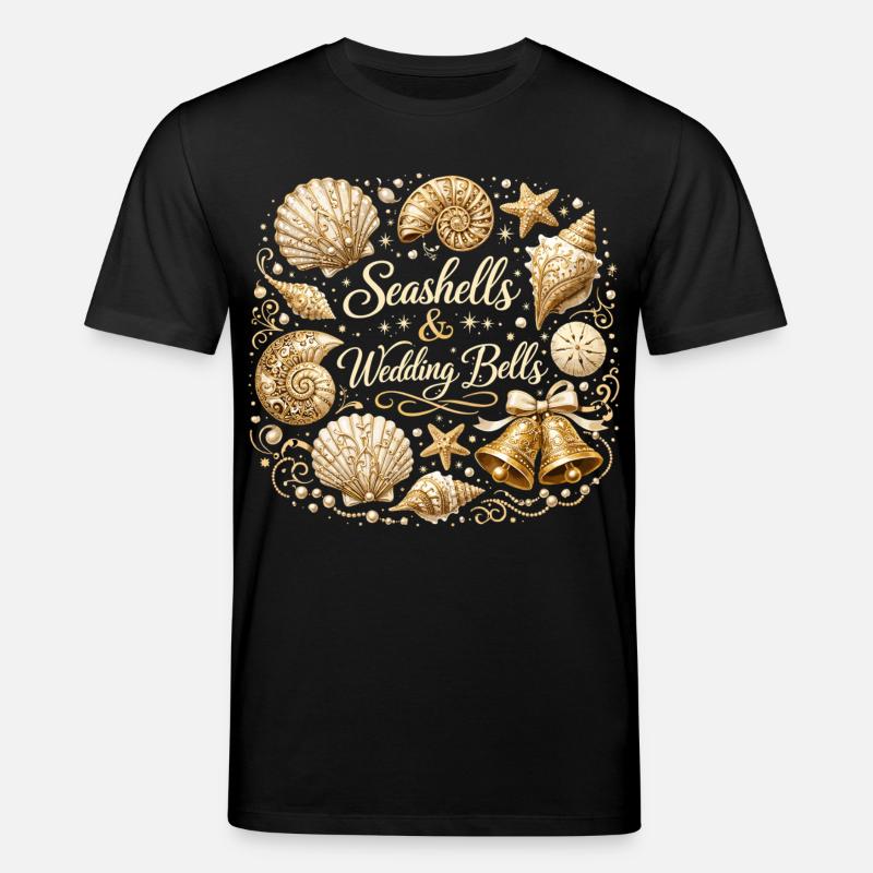 Seashells & Wedding Bells – Maritimer JGA - Stanley/Stella Unisex Bio-T-Shirt CREATOR  - Schwarz
