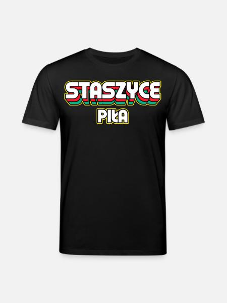 Staszyce Piła. Retro District Name - Stanley/Stella CREATOR Unisex Organic T-Shirt - black