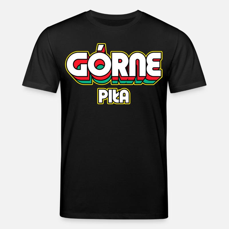 Górne Piła. Retro District Name - Stanley/Stella CREATOR Unisex Organic T-Shirt - black