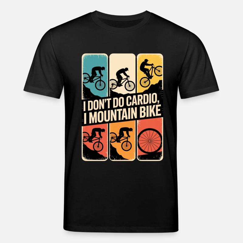 VTT, Descente, Action du cyclisme - T-shirt bio CREATOR Stanley/Stella Unisexe - noir