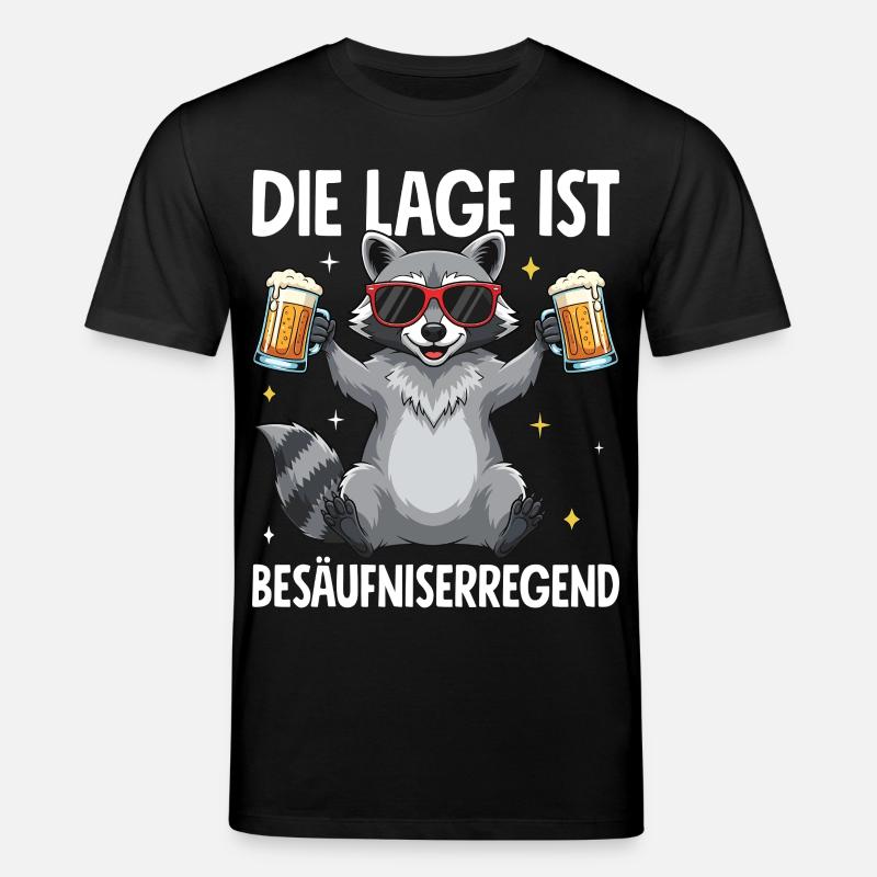 Die Lage Ist Besäufniserregend - Stanley/Stella Unisex Bio-T-Shirt CREATOR - Schwarz