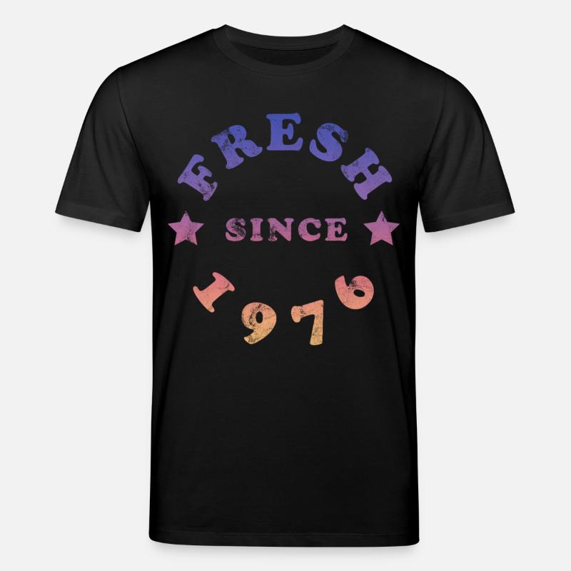 Millésime 1976 - T-shirt bio CREATOR Stanley/Stella Unisexe - noir