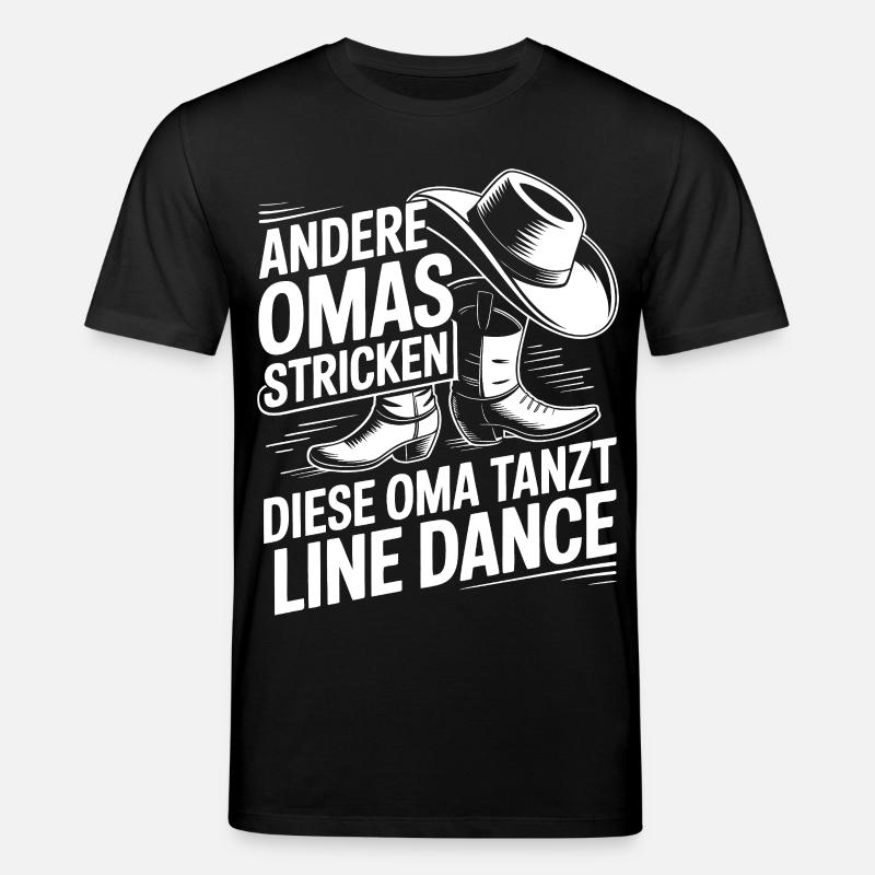 Omas Line Dance - Stanley/Stella Unisex Bio-T-Shirt CREATOR  - Schwarz