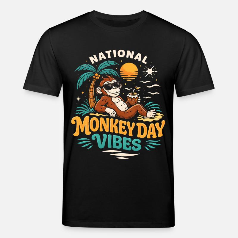 Monkey Day Monkey Day - Stanley/Stella CREATOR Unisex Organic T-Shirt - black