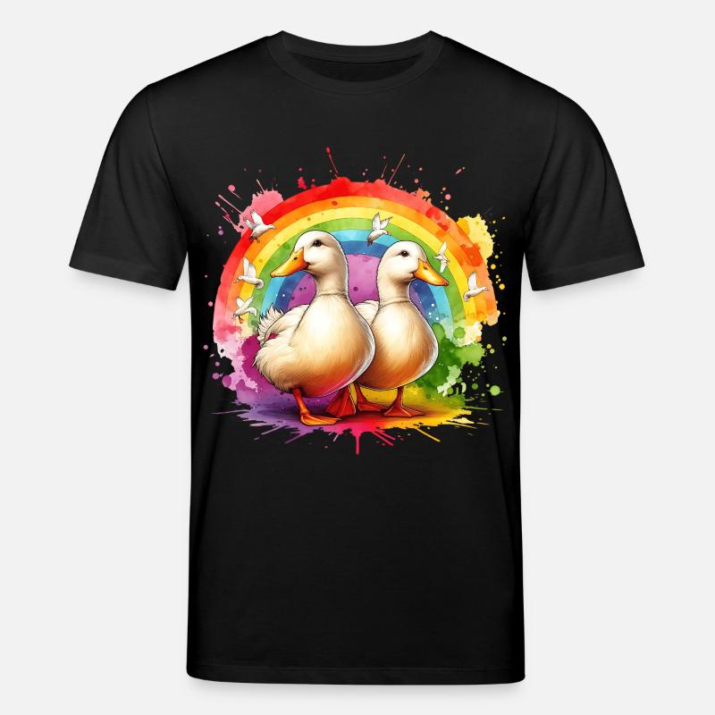 Pekingente Geschenk - Stanley/Stella Unisex Bio-T-Shirt CREATOR  - Schwarz