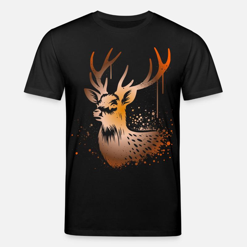 Sikahirsch Sika Deer - Stanley/Stella Unisex Bio-T-Shirt CREATOR  - Schwarz