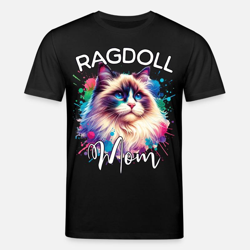 Ragdoll Katze Mama - Stanley/Stella Unisex Bio-T-Shirt CREATOR - Schwarz