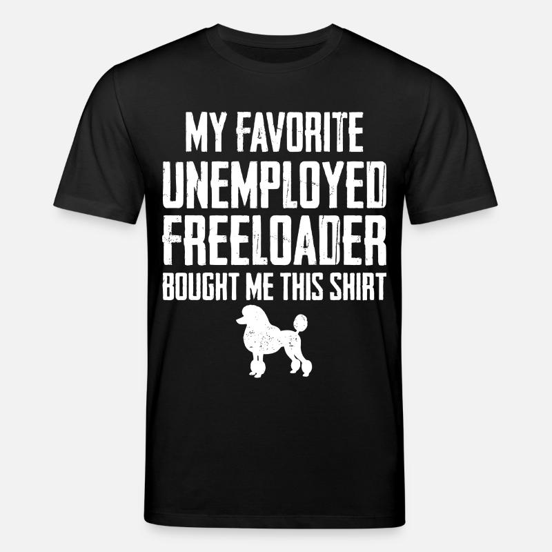 Caniche Drôle Profiteur - T-shirt bio CREATOR Stanley/Stella Unisexe - noir