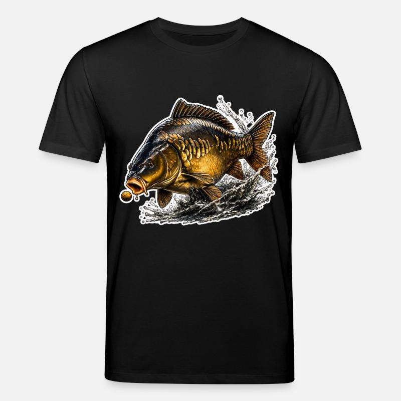 Spiegelkarpfenfisch-Design - Stanley/Stella Unisex Bio-T-Shirt CREATOR - Schwarz
