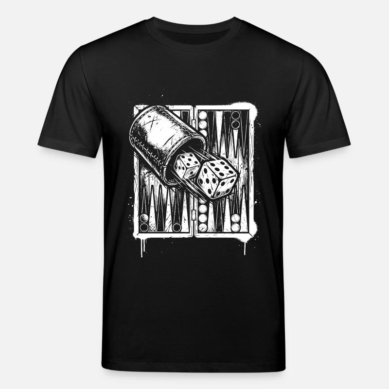 Backgammon | Brettspiel | Geschenk - Stanley/Stella Unisex Bio-T-Shirt CREATOR  - Schwarz