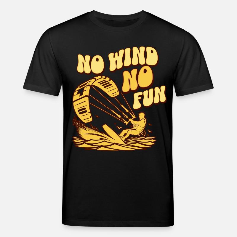 No Wind No Fun - Stanley/Stella CREATOR Unisex Organic T-Shirt - black
