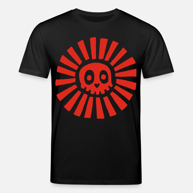 Red Sunny Skull - Stanley/Stella Unisex Bio-T-Shirt CREATOR - Schwarz