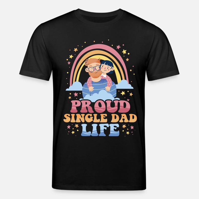 Single Dad Single Dad - Stanley/Stella CREATOR Unisex Organic T-Shirt - black