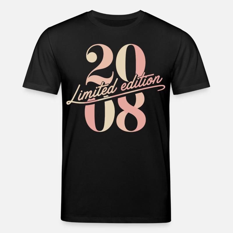 Anniversaire édition limitée 2008 - T-shirt bio CREATOR Stanley/Stella Unisexe - noir