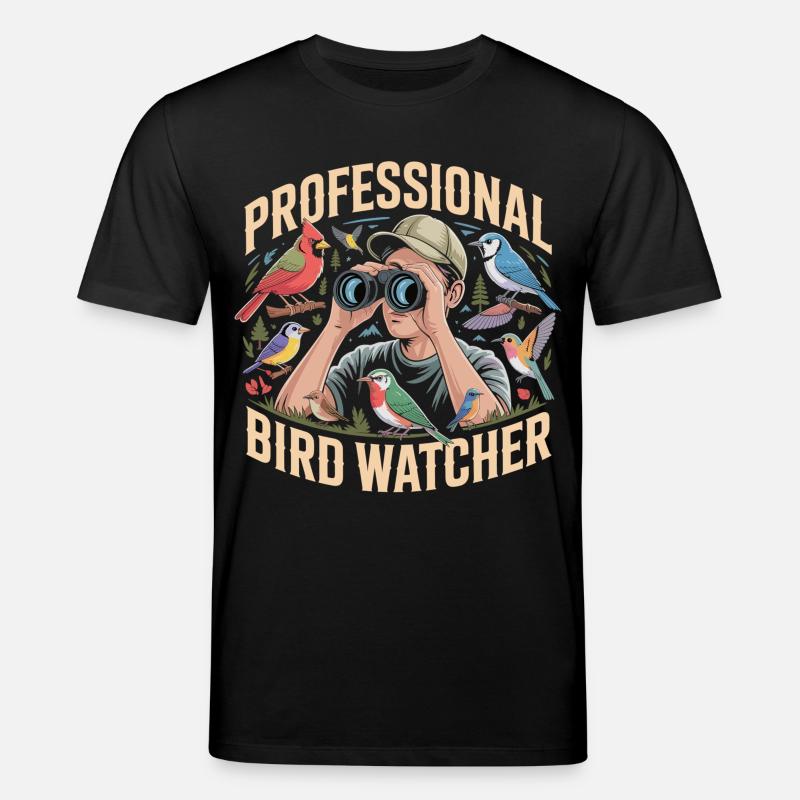 Professional Bird Watcher Vogelbeobachter - Stanley/Stella Unisex Bio-T-Shirt CREATOR  - Schwarz