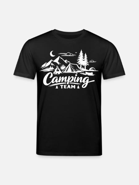 Camping Team - Stanley/Stella CREATOR Unisex Organic T-Shirt - black