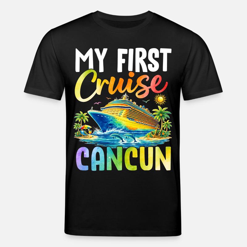 My First Cruise Cancun - Stanley/Stella Unisex Bio-T-Shirt CREATOR  - Schwarz