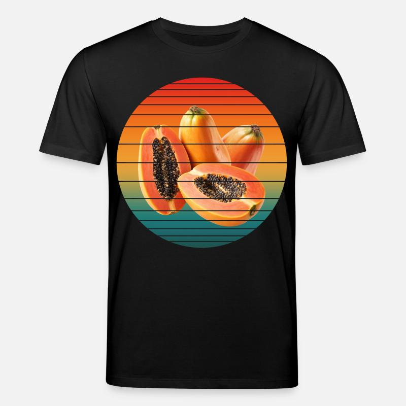 Papayafrucht - Stanley/Stella Unisex Bio-T-Shirt CREATOR  - Schwarz