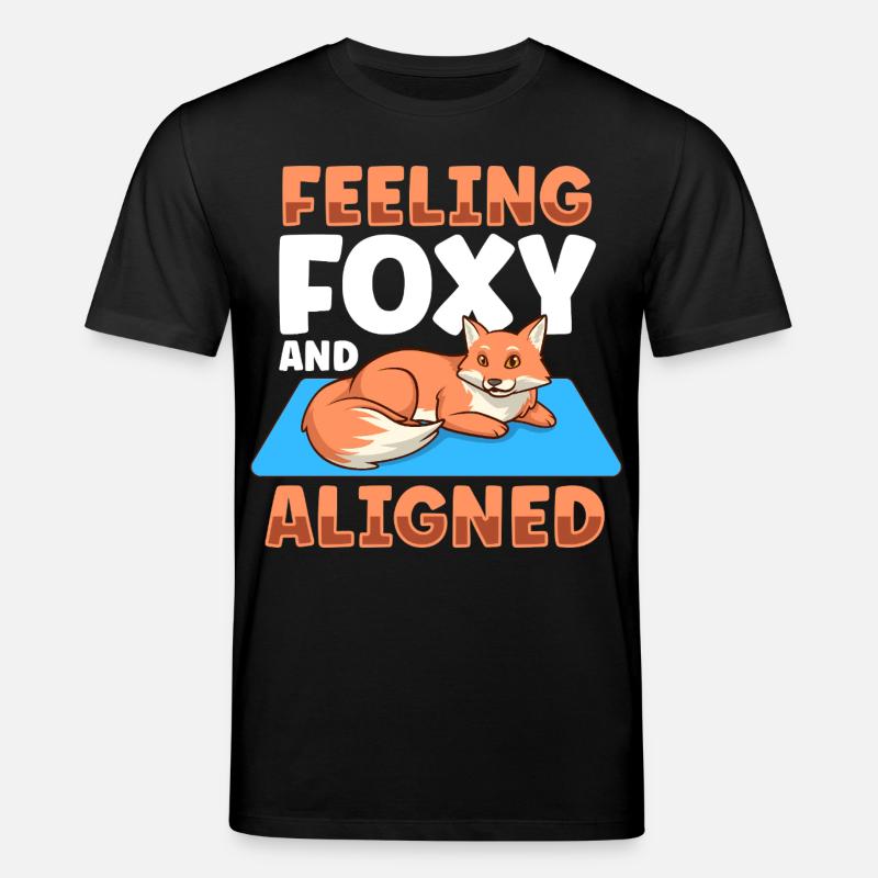 Chakra Alignment - Fox - Stanley/Stella CREATOR Unisex Organic T-Shirt - black
