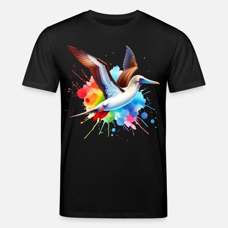 Rotfusstölpel Geschenk - Stanley/Stella Unisex Bio-T-Shirt CREATOR  - Schwarz
