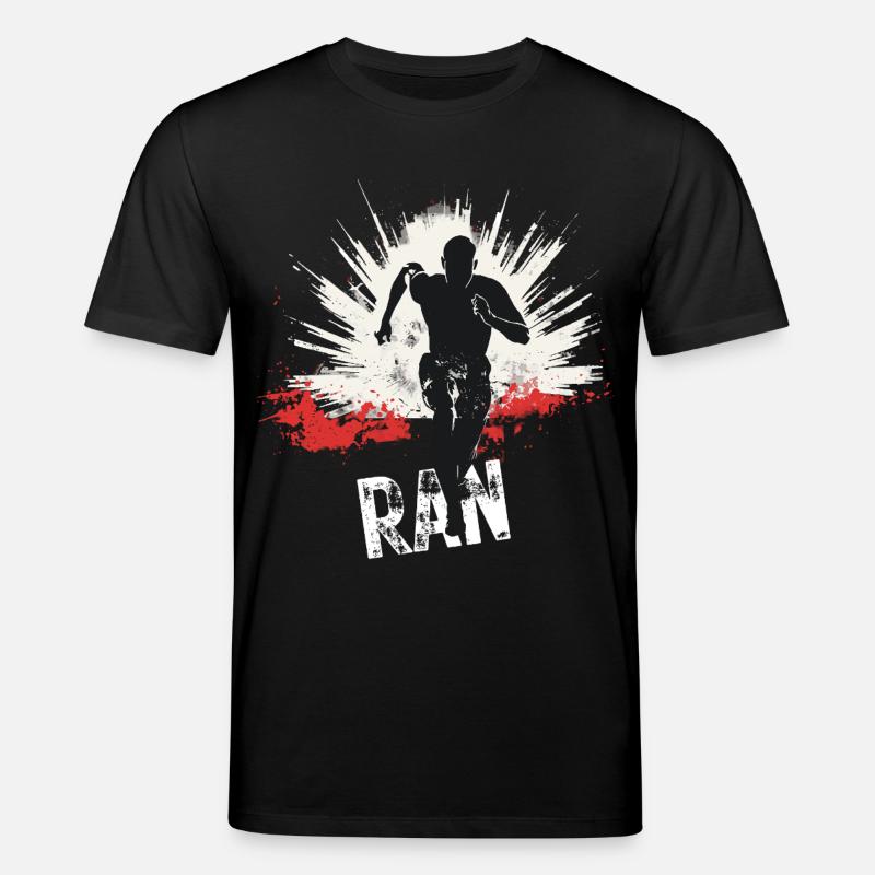 Running Jogging Runner Sprint Design - Stanley/Stella Unisex Bio-T-Shirt CREATOR - Schwarz