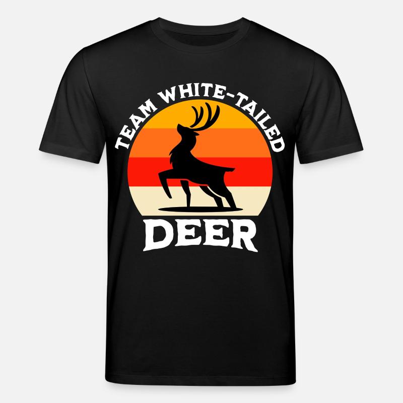 Équipe Cerf de Queue Blanche - T-shirt bio CREATOR Stanley/Stella Unisexe - noir