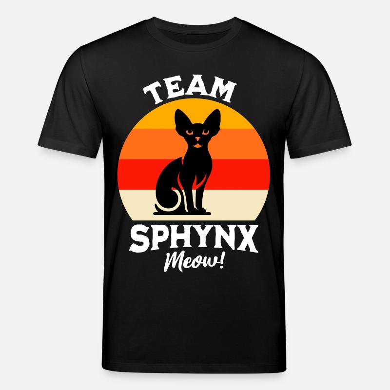 Team Sphynx Cat - Stanley/Stella CREATOR Unisex Organic T-Shirt - black